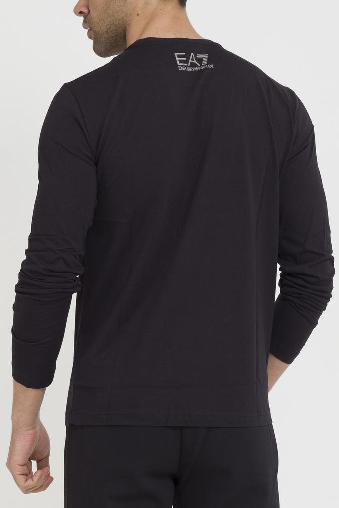  EA7 Maxi Logo Baskılı Uzun Kollu Erkek T-Shirt