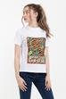 Versace Jeans Couture  Desenli %100 Pamuklu Kadın T-Shirt