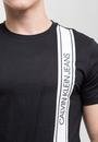  Calvin Klein Dikey Şerit Logolu Erkek T-Shirt