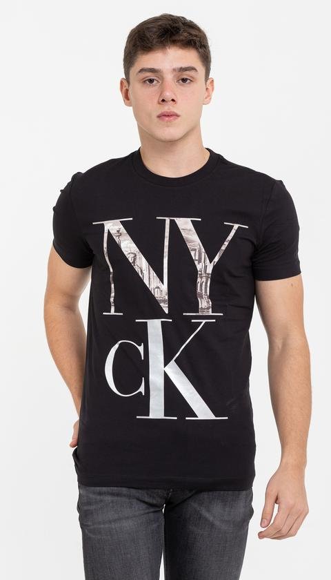  Calvin Klein NY City Print Erkek T-Shirt