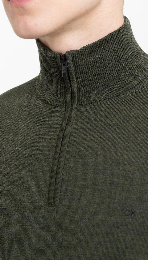  Calvin Klein Erkek Superior Zip-Mock Sweatshirt