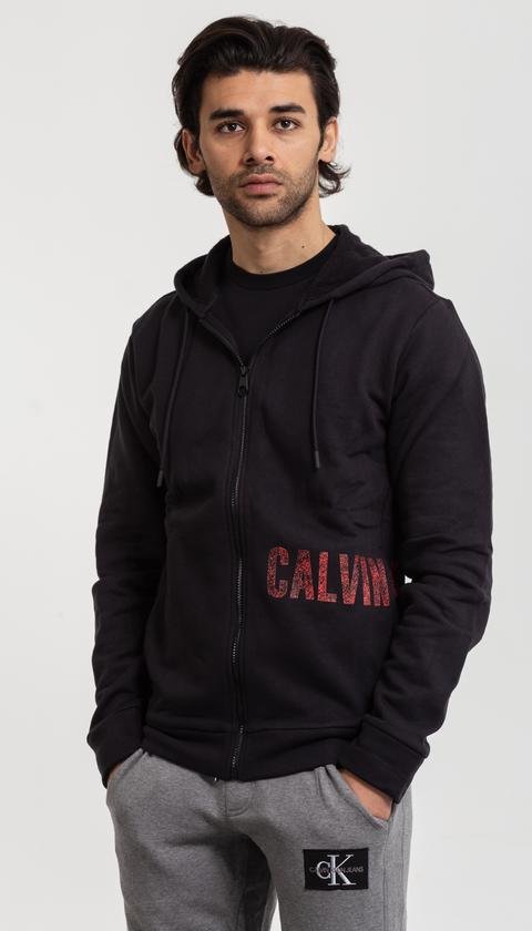  Calvin Klein Performance Kapüşonlu Fermuarlı Erkek Eşofman Üstü