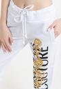  Versace Jeans Couture Kadın %100 Pamuklu Dikey Logo Baskılı Eşofman Altı