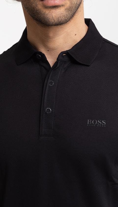  Boss Slim Fit S.Café® Örme Polo Yaka T-Shirt