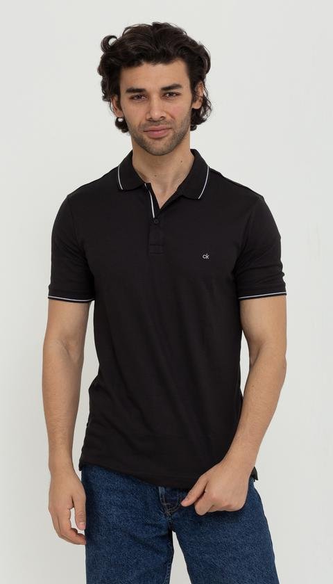  Calvin Klein %100 Pamuklu Erkek Polo Yaka T-Shirt