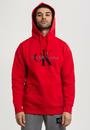  Calvin Klein %100 Pamuklu Monogram Logolu Kapüşonlu Erkek Sweatshirt