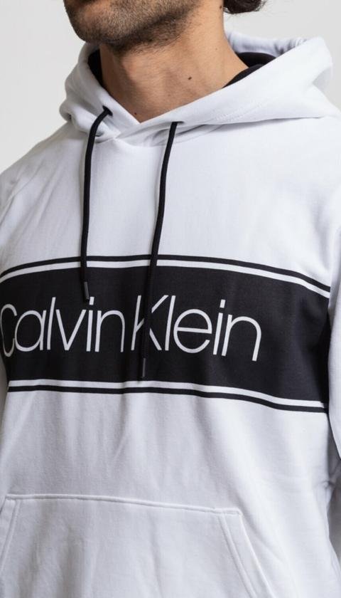  Calvin Klein %100 Organik Pamuklu Kapüşonlu Erkek Sweatshirt