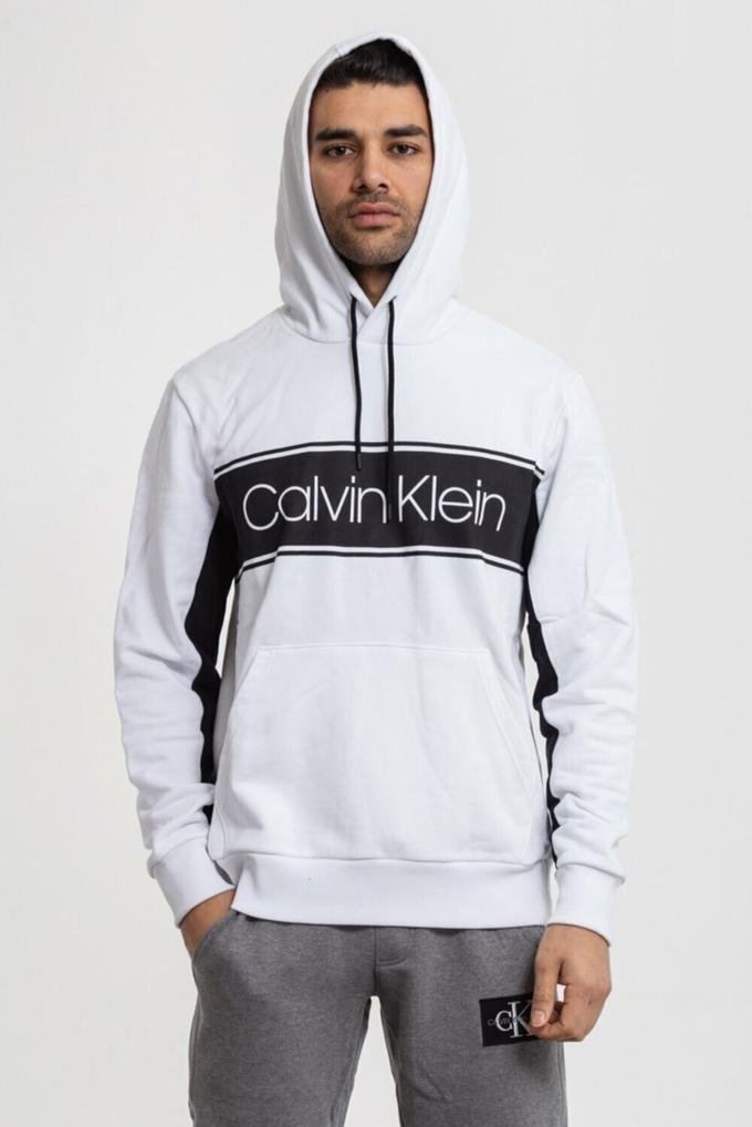  Calvin Klein %100 Organik Pamuklu Kapüşonlu Erkek Sweatshirt