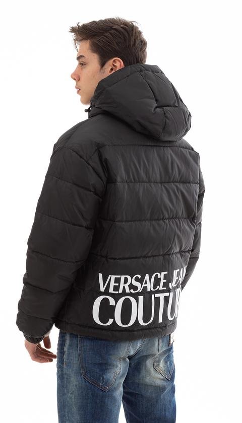  Versace Jeans Couture Erkek Baroque Print Kapüşonlu Mont