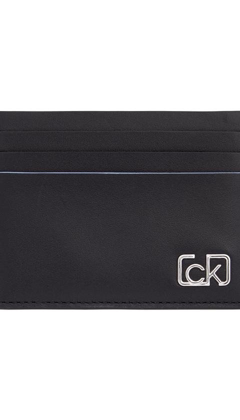  Calvin Klein %100 Deri CK Logo İmzalı Kartlık