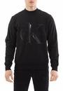  Calvin Klein  Pamuklu Monogram Parlak Logo Erkek Sweatshirt