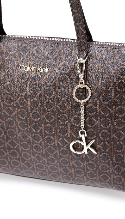  Calvin Klein Shopper Md Monogram Kadın Omuz Çantası