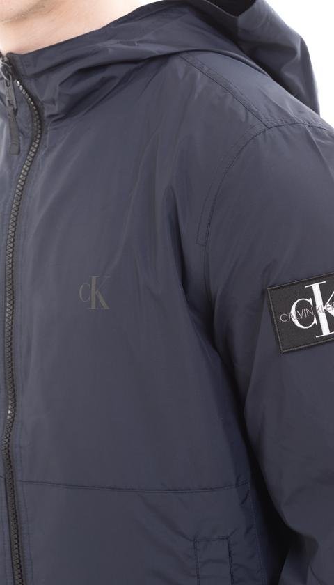 Calvin Klein Hooded Blocking Nylon Jacket Erkek Mont
