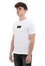  Calvin Klein Chest Box Logo T-Shirt Erkek Bisiklet Yaka T-Shirt