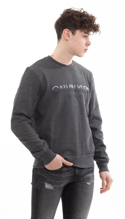  Calvin Klein Tone On Tone Logo Sweatshirt Erkek Sweatshirt