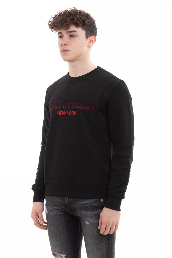  Calvin Klein Tone On Tone Logo Sweatshirt Erkek Sweatshirt