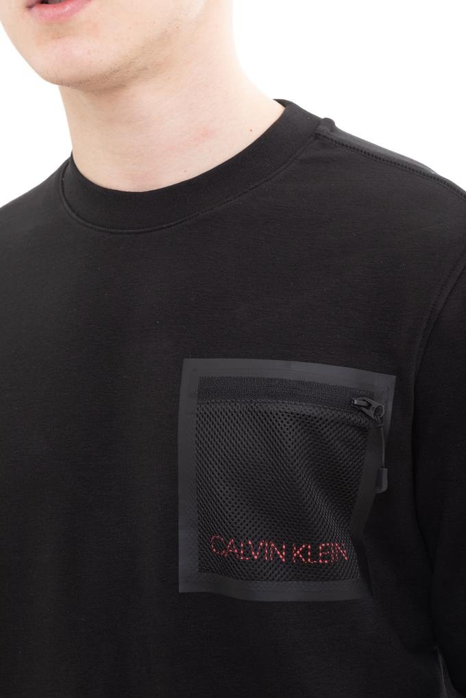  Calvin Klein Mesh Pocket Stretch Sweatshirt Erkek Sweatshirt