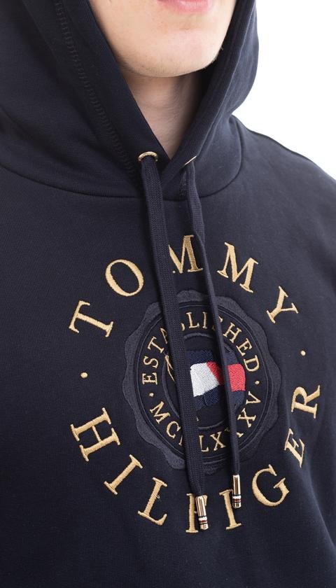  Tommy Hilfiger Icon Coin Hoody Erkek Kapüşonlu Sweatshirt
