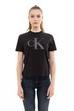 Calvin Klein Satin Bonded Filled Ck Tee Kadın Bisiklet Yaka T-Shirt