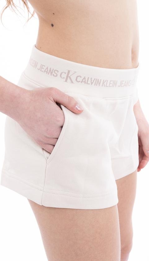  Calvin Klein Logo Trim Knit Short Kadın Şort