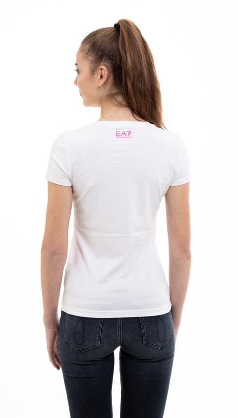  EA7 Kadın Bisiklet Yaka T-Shirt