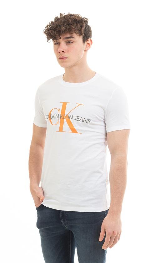  Calvin Klein Seasonal Monogram Tee Erkek Bisiklet Yaka T-Shirt