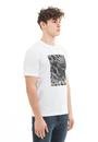  Calvin Klein Graphic Box Print T-Shirt Erkek Bisiklet Yaka T-Shirt