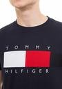 Tommy Hilfiger Corp Texture insert Tee Erkek Bisiklet Yaka T-Shirt
