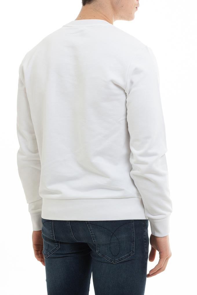  Calvin Klein Flock Box Logo Sweatshirt Erkek Sweatshirt
