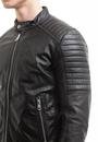  Calvin Klein Leather Moto Jacket Erkek Deri Mont