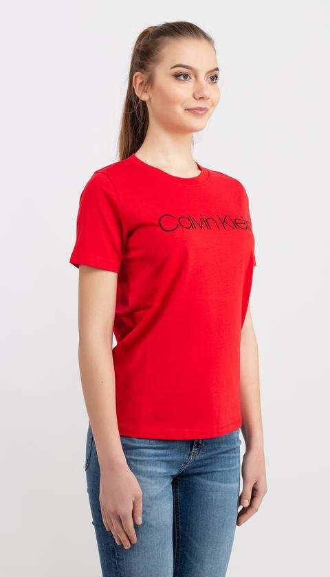  Calvin Klein Kadın Bisiklet Yaka T-Shirt