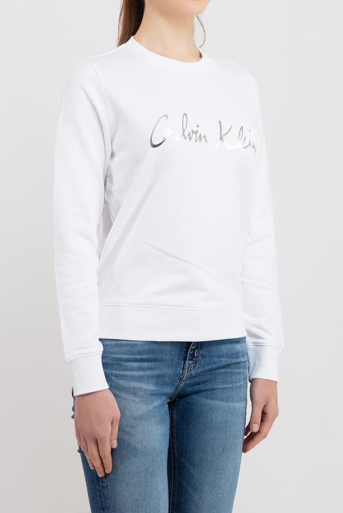  Calvin Klein Signature Calvin Sweatshirt Kadın Bisiklet Yaka Sweatshirt