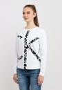  Calvin Klein Leopard Ck C-Neck Sweatshirt Kadın Bisiklet Yaka Sweatshirt