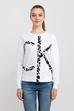 Calvin Klein Leopard Ck C-Neck Sweatshirt Kadın Bisiklet Yaka Sweatshirt