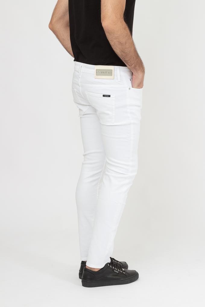  Calvin Klein Modern Slim Flex Denim White Erkek Jean Pantolon