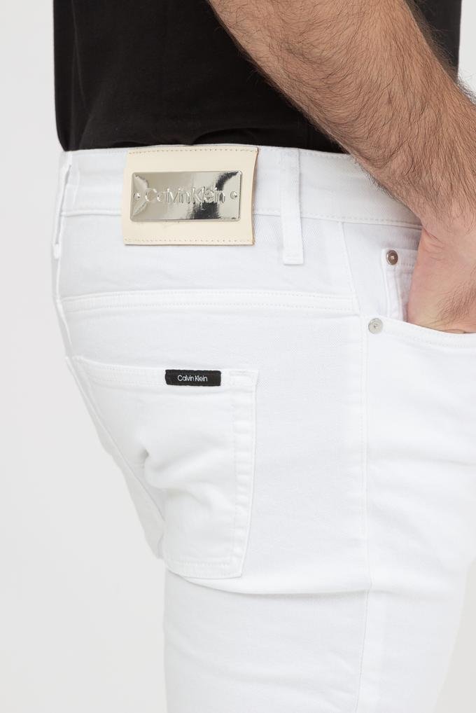  Calvin Klein Modern Slim Flex Denim White Erkek Jean Pantolon