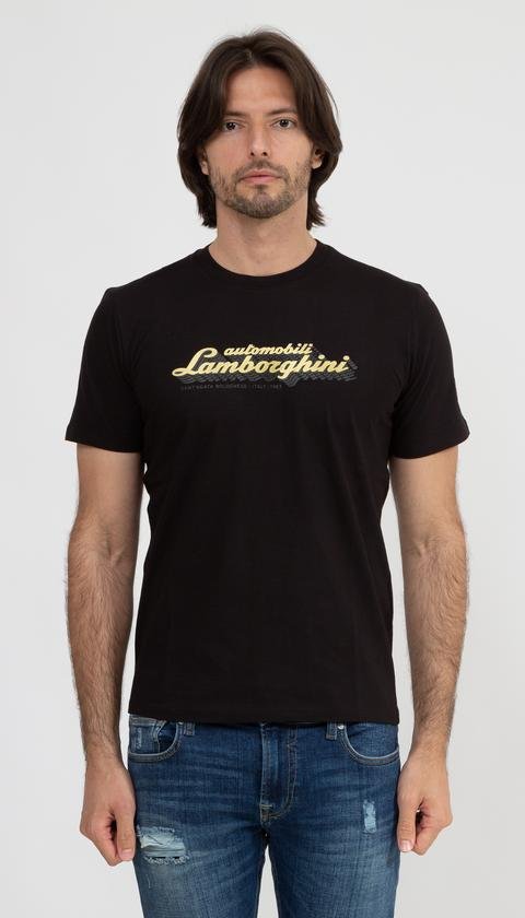  Lamborghini Erkek Bisiklet Yaka T-Shirt