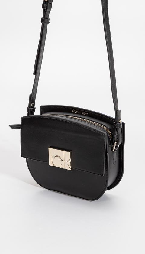  Calvin Klein Saddle Bag W/Flap Jq Strap Kadın Mini Omuz Çantası