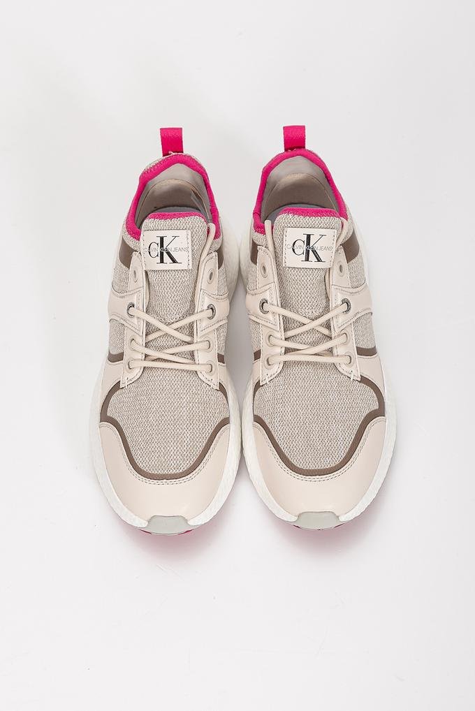  Calvin Klein Runner Sneaker Sock Laceup Pu-Pa Kadın Sneaker