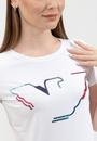  Emporio Armani Kadın Pullu Logo Baskılı T-Shirt