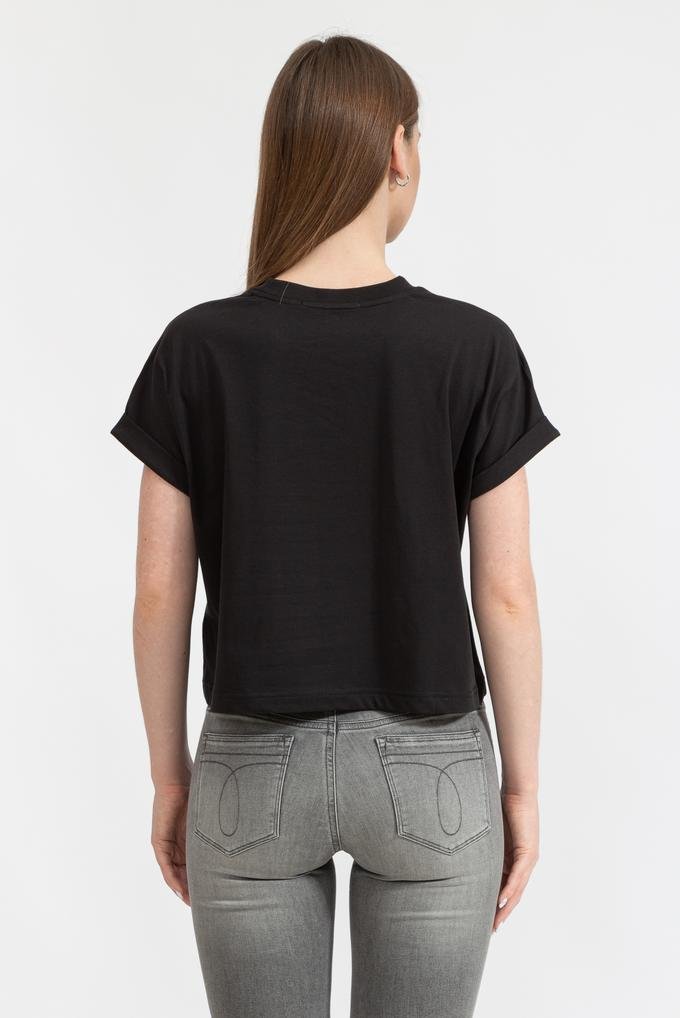  Calvin Klein Tonal Monogram Tee Kadın Bisiklet Yaka T-Shirt