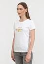 Calvin Klein Seasonal Filled Monogram Tee Kadın Bisiklet Yaka T-Shirt