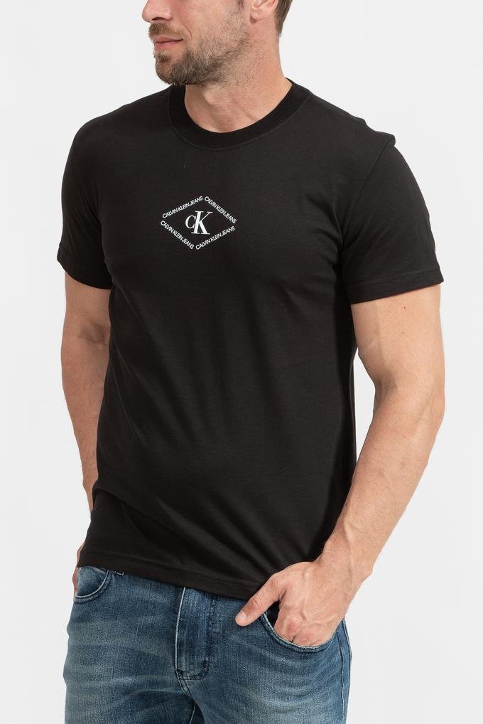  Calvin Klein Ck Monotriangle Tee Erkek Bisiklet Yaka T-Shirt