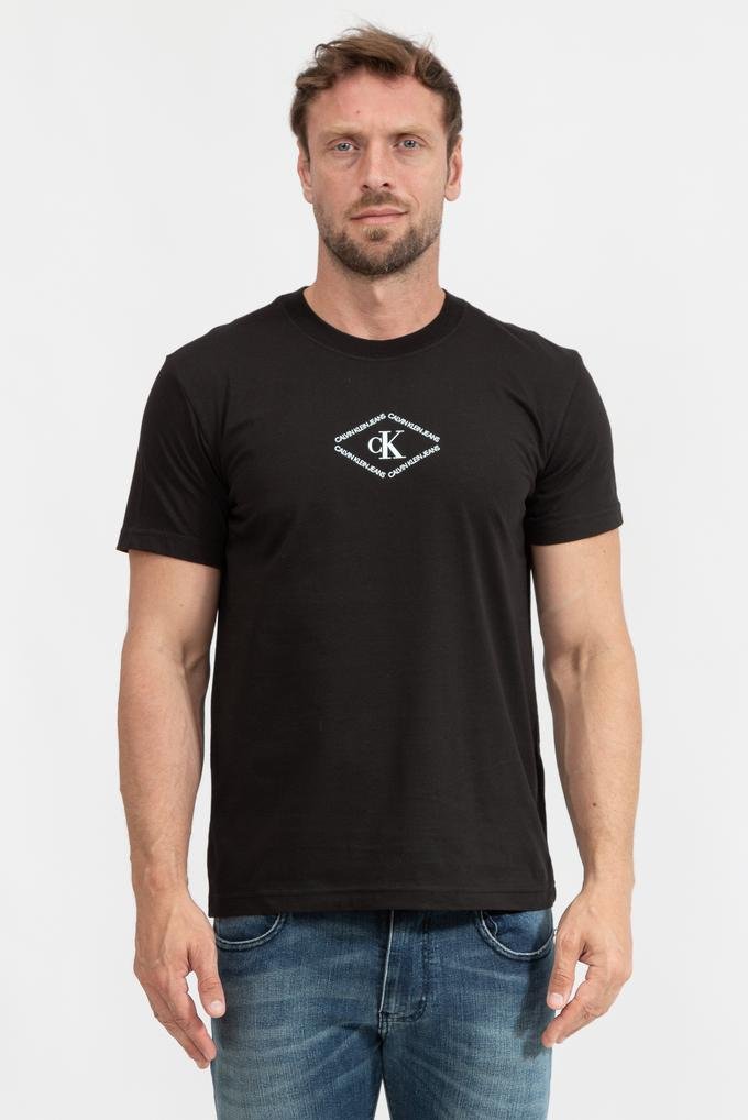  Calvin Klein Ck Monotriangle Tee Erkek Bisiklet Yaka T-Shirt