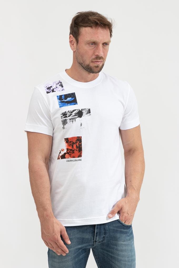  Calvin Klein Urban Skate Multi Graphic Tee Erkek Bisiklet Yaka T-Shirt