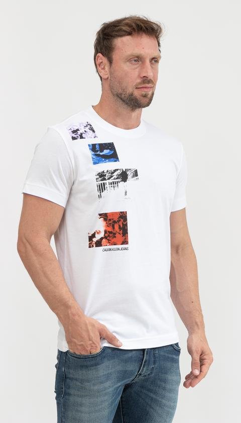  Calvin Klein Urban Skate Multi Graphic Tee Erkek Bisiklet Yaka T-Shirt