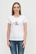 Calvin Klein Seasonal Filled Monogram Tee Kadın Bisiklet Yaka T-Shirt