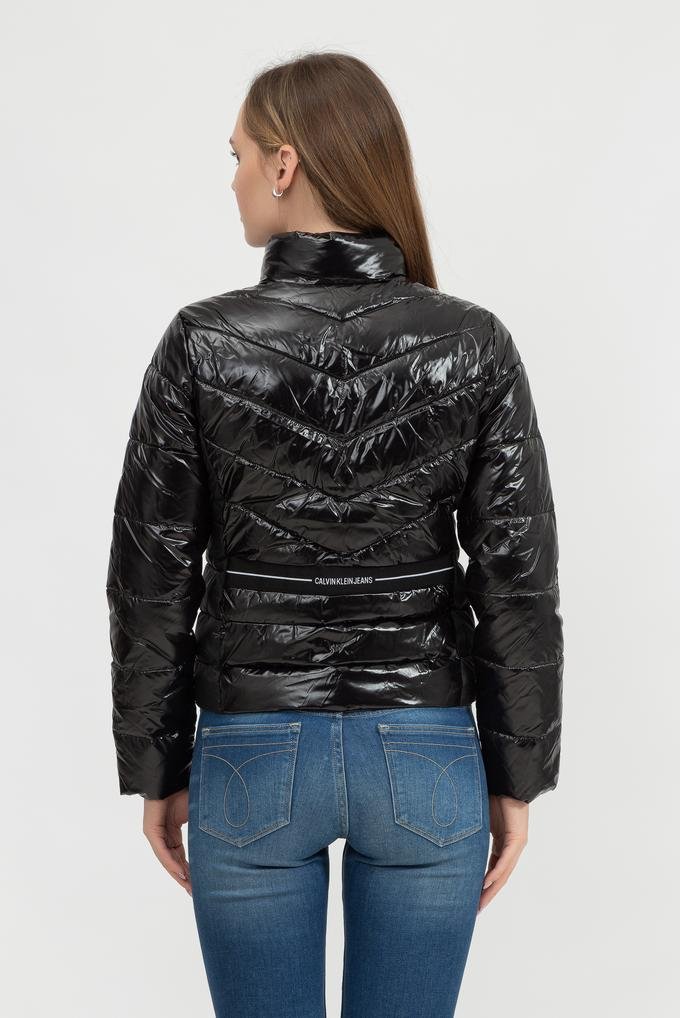  Calvin Klein Glossy Lw Padded Puffer Jacket Kadın Mont