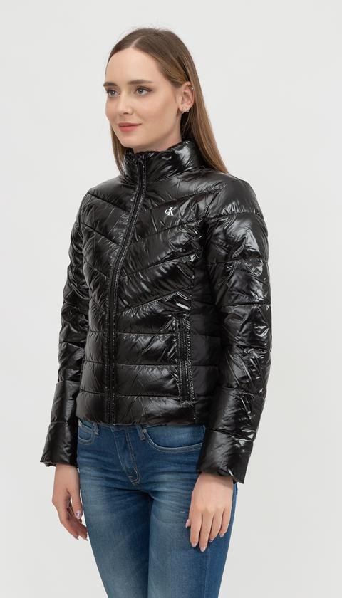  Calvin Klein Glossy Lw Padded Puffer Jacket Kadın Mont