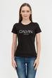 Calvin Klein Print Calvin Slim Fit T-Shirt Kadın Bisiklet Yaka T-Shirt